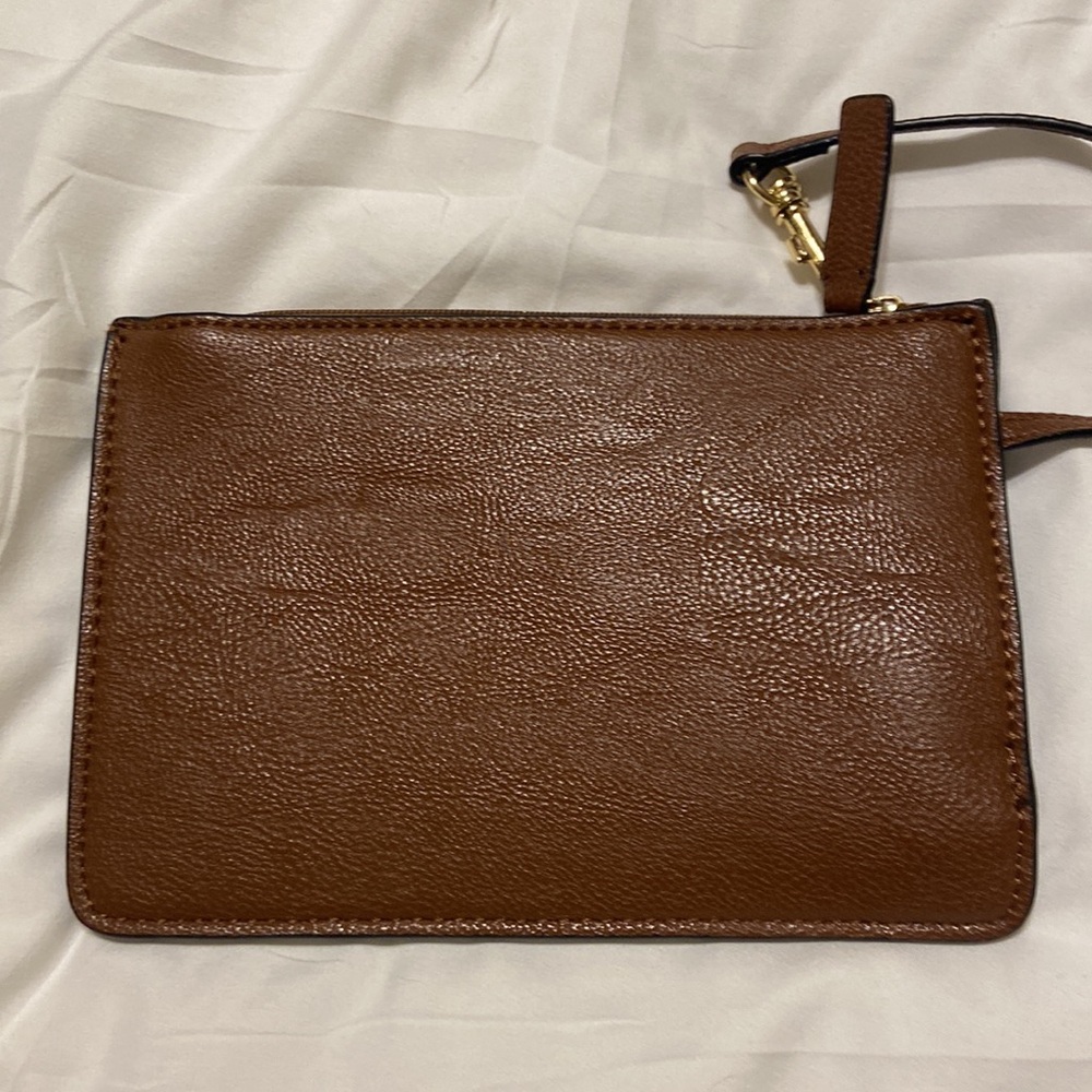Calvin Klein Brown Leather Wristlet or Wallet - Picture 2 of 7
